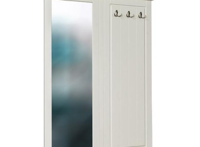 Garderobenständer Holz Kleiderständer Garderobe Aufhänger Schuhschrank 2tlg. Set